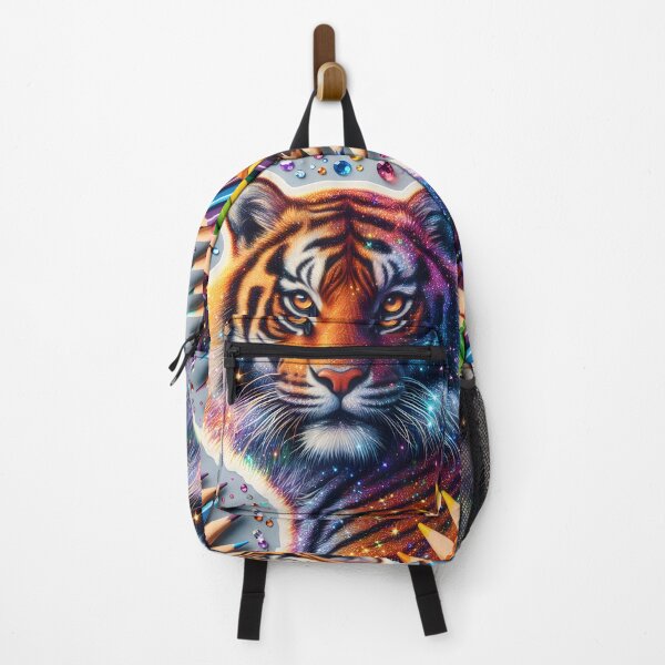 Item preview, Shimmering Majesty: Tiger in Diamond Dust designed and sold by AI-Only Creations.