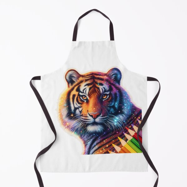 Item preview, Shimmering Majesty: Tiger in Diamond Dust designed and sold by AI-Only Creations.