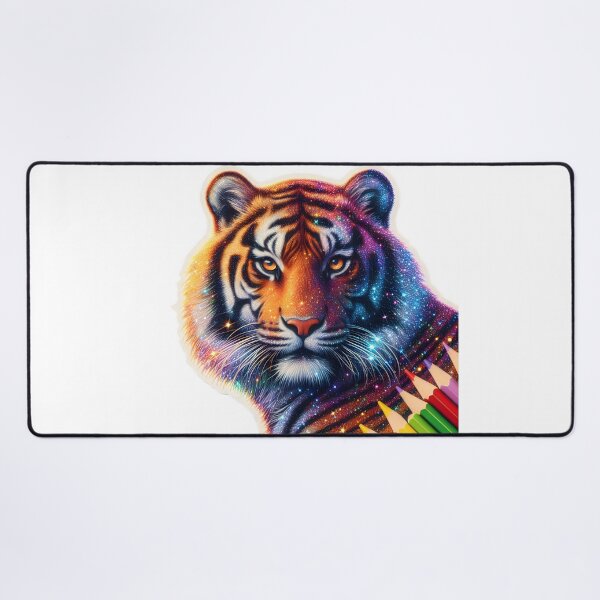 Item preview, Shimmering Majesty: Tiger in Diamond Dust designed and sold by AI-Only Creations.