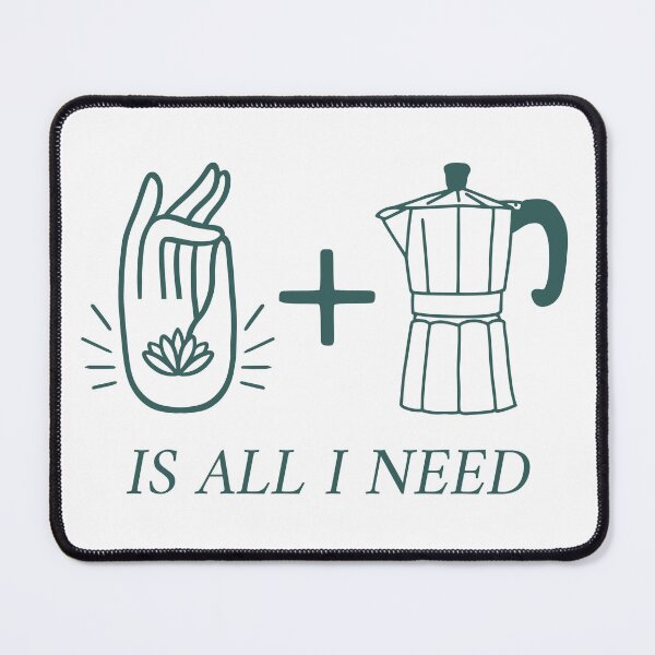 Item preview, YOGA AND COFFEE IS ALL I NEED designed and sold by LyricsWear.
