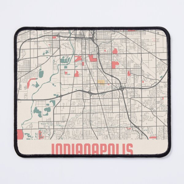 Item preview, Indianapolis City Map Chalk Retro City Map Poster designed and sold by Peek-Designs.