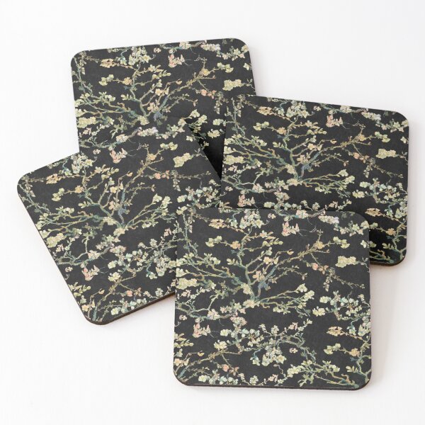 Item preview, Vincent Van Gogh Almond Blossom on Black Background  designed and sold by Delinda Graphic Studio.