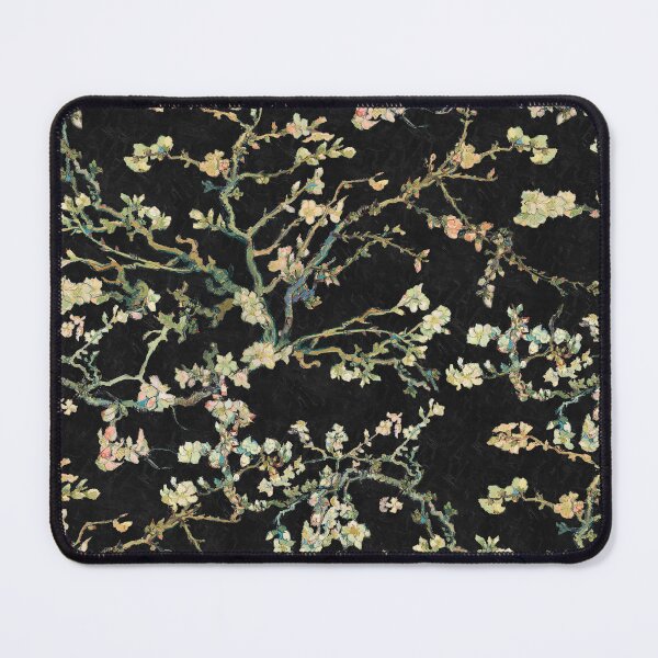 Item preview, Vincent Van Gogh Almond Blossom on Black Background  designed and sold by Delinda Graphic Studio.