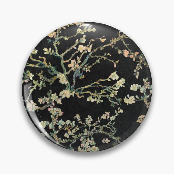Item preview, Vincent Van Gogh Almond Blossom on Black Background  designed and sold by Delinda Graphic Studio.