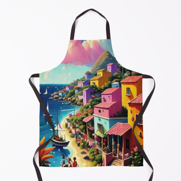 Item preview, Caribbean Hillside Seaside Village designed and sold by Colloquializms.