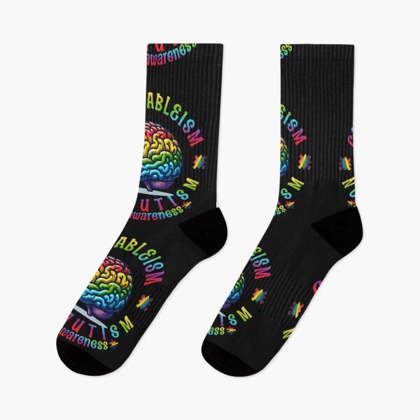 Item preview, Autism Awareness Cure Ableism Not Autism Spectrum Brain designed and sold by ZeptepiTrends.