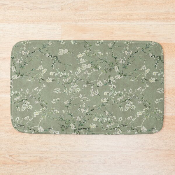 Item preview, Vincent Van Gogh Almond Blossom on Sage Green Background  designed and sold by Delinda Graphic Studio.