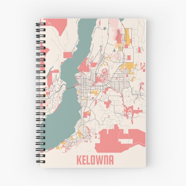 Item preview, Kelowna City Map Chalk Retro City Map Poster designed and sold by Peek-Designs.