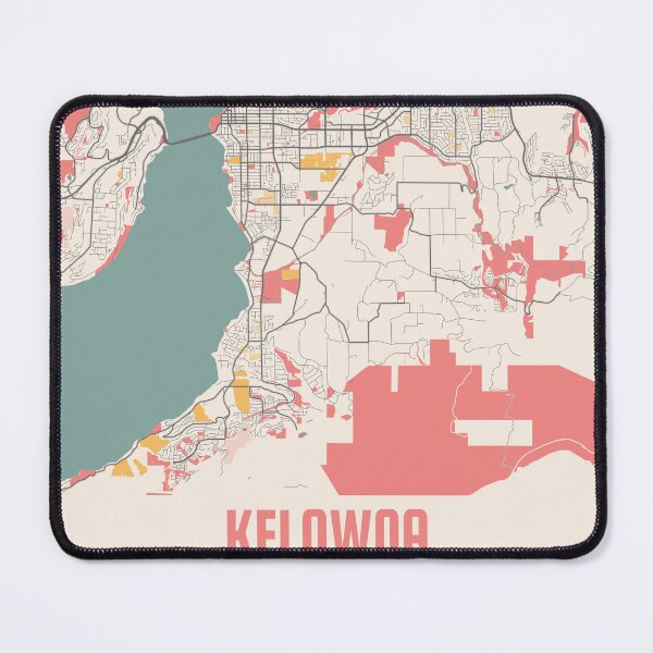 Item preview, Kelowna City Map Chalk Retro City Map Poster designed and sold by Peek-Designs.