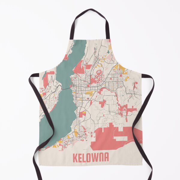Item preview, Kelowna City Map Chalk Retro City Map Poster designed and sold by Peek-Designs.