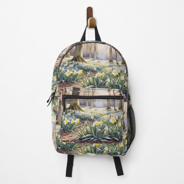 Item preview, Daffodils and snowdrops in a beautiful woodland designed and sold by m-y-A-I-A-R-T-.