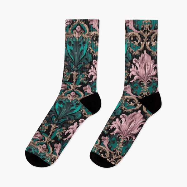 Item preview, Emerald Green & Dusty Rose Baroque designed and sold by DesignsByPrnces.