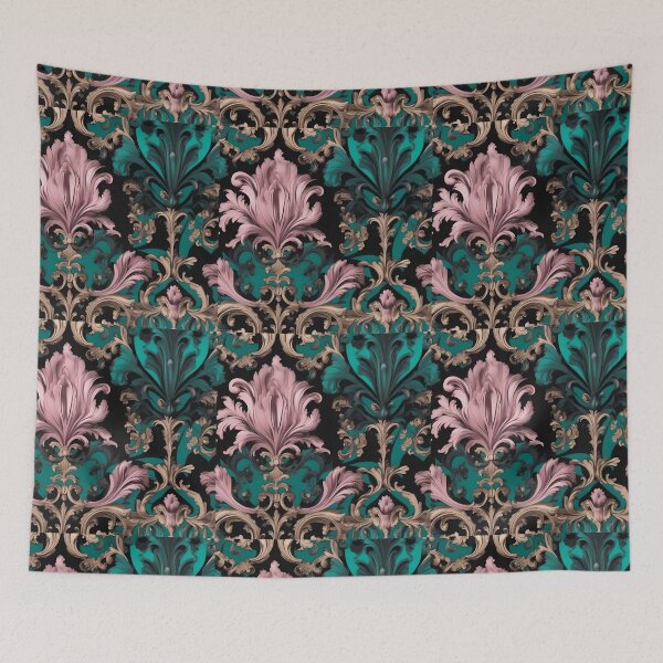 Item preview, Emerald Green & Dusty Rose Baroque designed and sold by DesignsByPrnces.