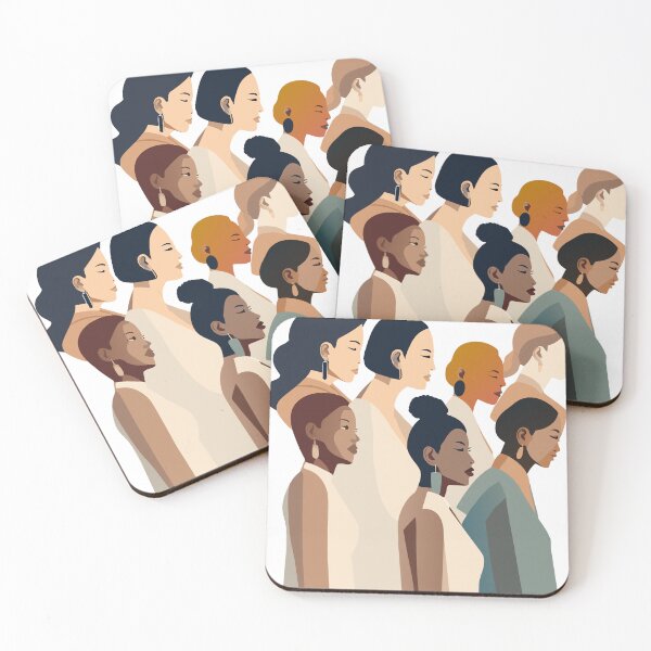 Item preview, Unity in Diversity: A Serene Illustration of Seven Women of Different Ethnicities designed and sold by Rosa Elena Albornoz Mendez.