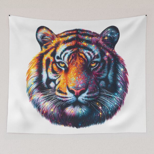 Item preview, Diamond Tiger's Gaze: Pencil Brilliance designed and sold by AI-Only Creations.