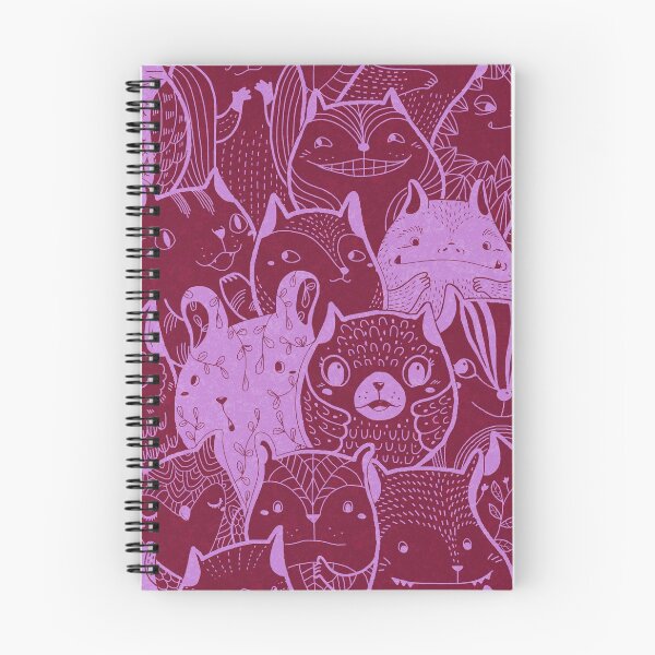 Item preview, Red pink doddle creatures designed and sold by Gaia Marfurt.