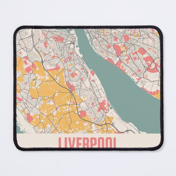 Item preview, Liverpool City Map Chalk Retro City Map Poster designed and sold by Peek-Designs.