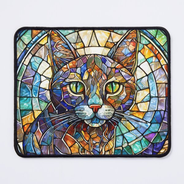 Item preview, Stained Glass Cat designed and sold by NinjaRat.