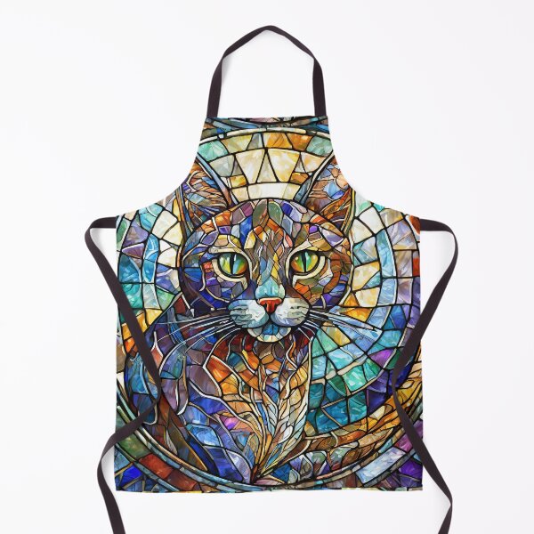 Item preview, Stained Glass Cat designed and sold by NinjaRat.