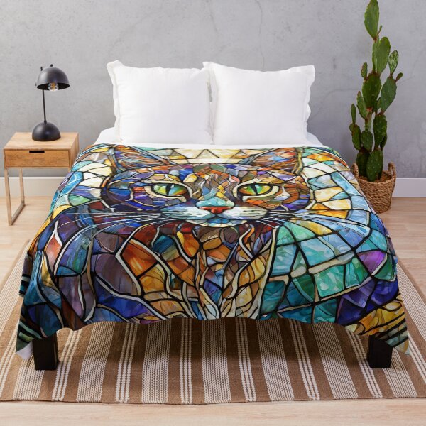 Item preview, Stained Glass Cat designed and sold by NinjaRat.