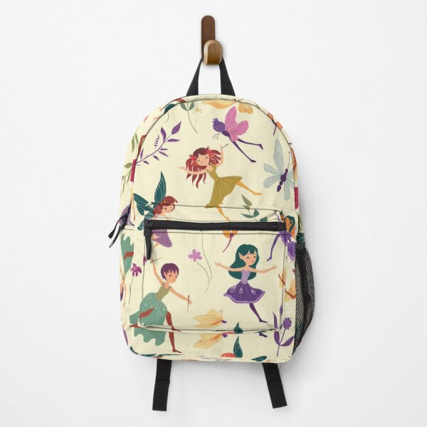 Item preview, Colorful Fairies and Insects Seamless Pattern designed and sold by ImagineCorner.