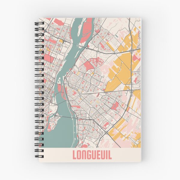 Item preview, Longueuil City Map Chalk Retro City Map Poster designed and sold by Peek-Designs.