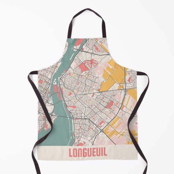 Item preview, Longueuil City Map Chalk Retro City Map Poster designed and sold by Peek-Designs.