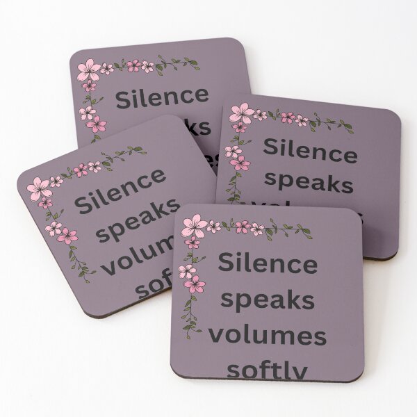 Item preview, Silent speaks volume softly. designed and sold by A Shahija.