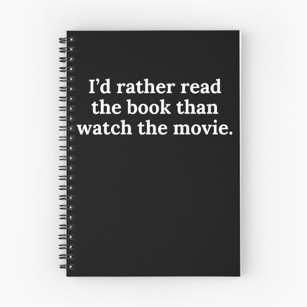 Item preview, I’d rather read the book than watch the movie Funny Gift designed and sold by FunkyDesignsByA.
