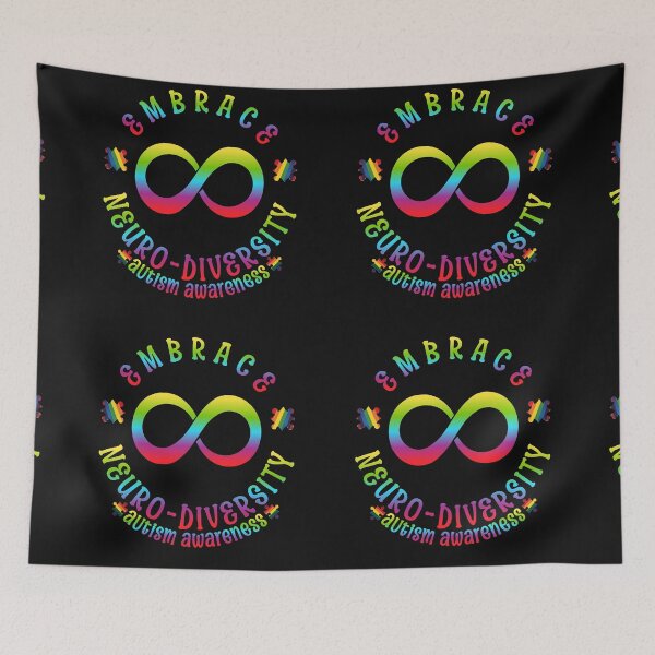 Item preview, Autism Awareness Embrace Neuro Diversity Infinity Symbol  designed and sold by ZeptepiTrends.