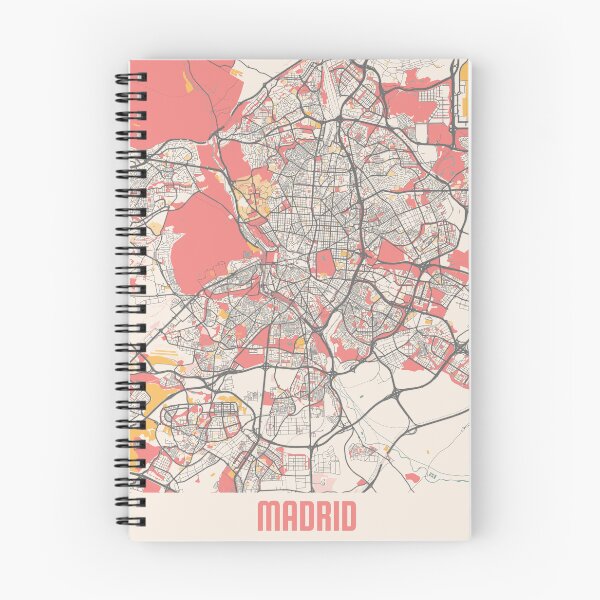 Item preview, Madrid City Map Chalk Retro City Map Poster designed and sold by Peek-Designs.