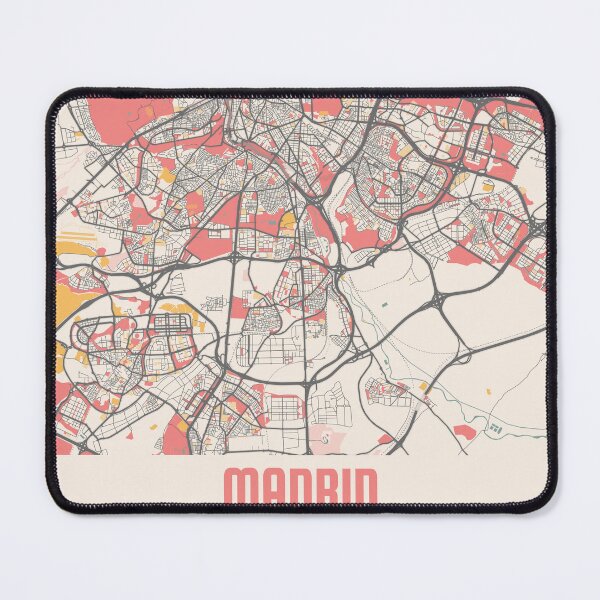 Item preview, Madrid City Map Chalk Retro City Map Poster designed and sold by Peek-Designs.