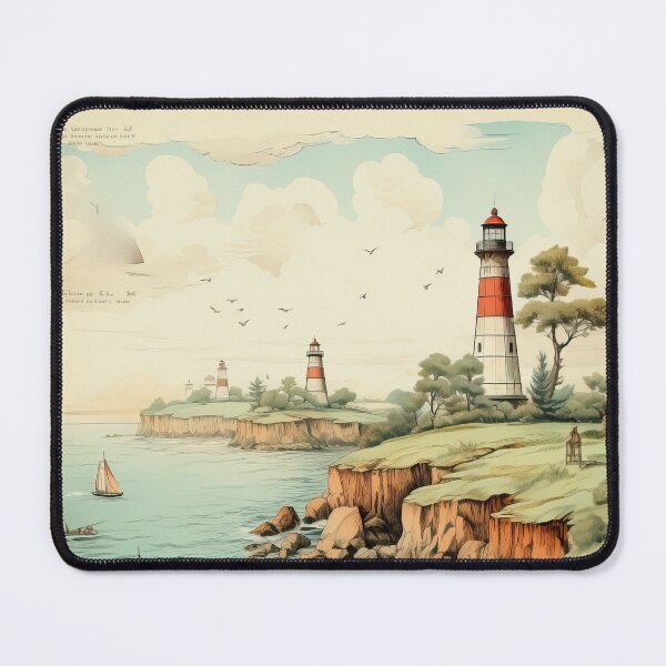 Item preview, "Water-Colored What a Life The Lighthouse 12:Throw Pillow designed and sold by LLdreams.