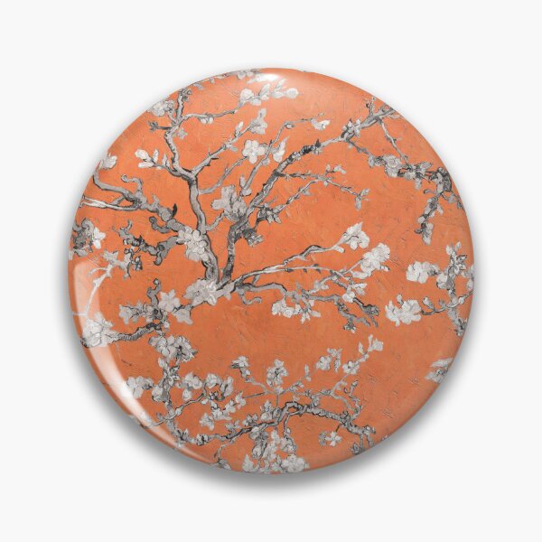 Item preview, Vincent Van Gogh Almond Blossom on Orange Background  designed and sold by Delinda Graphic Studio.