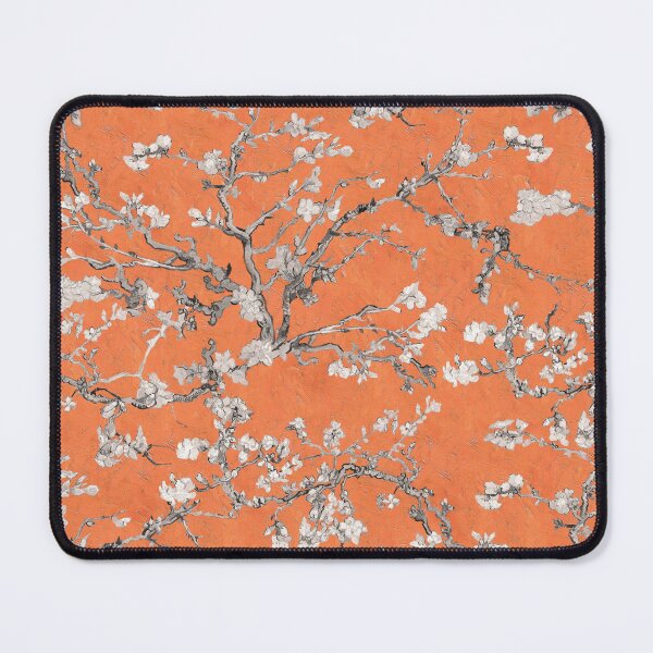 Item preview, Vincent Van Gogh Almond Blossom on Orange Background  designed and sold by Delinda Graphic Studio.