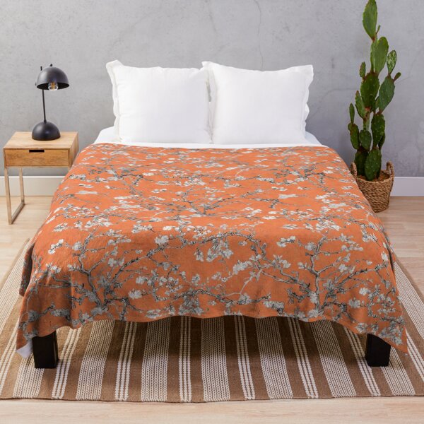 Item preview, Vincent Van Gogh Almond Blossom on Orange Background designed and sold by Delinda Graphic Studio.