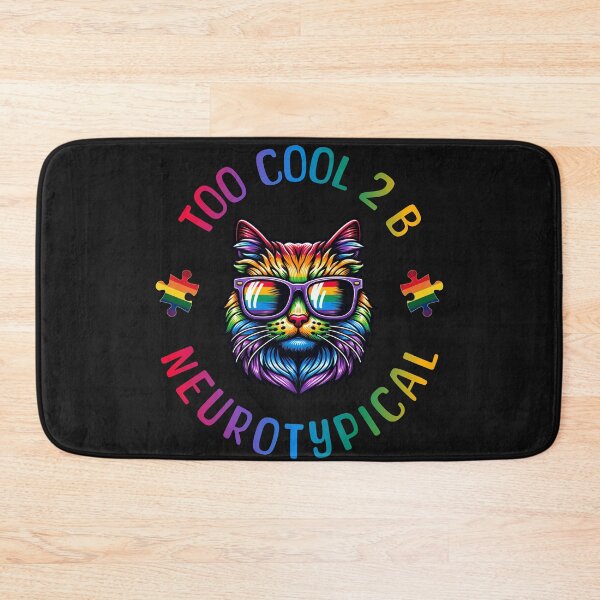 Item preview, Autism Awareness Cat Too Cool To Be Neuro Typical  designed and sold by ZeptepiTrends.