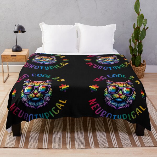 Item preview, Autism Awareness Cat Too Cool To Be Neuro Typical  designed and sold by ZeptepiTrends.