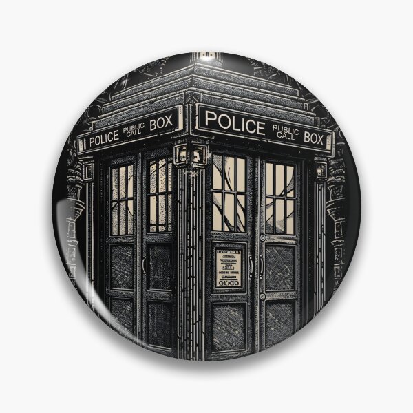 Item preview, Gothic Police Phone Box designed and sold by NianderQuinn.