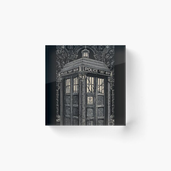 Item preview, Gothic Police Phone Box designed and sold by NianderQuinn.