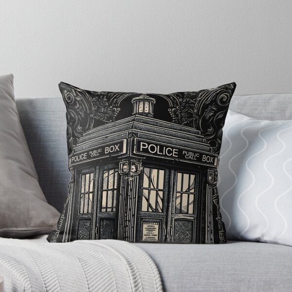 Item preview, Gothic Police Phone Box designed and sold by NianderQuinn.