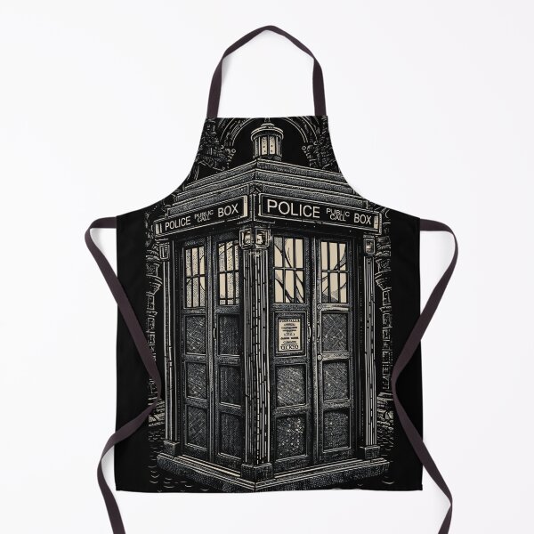Item preview, Gothic Police Phone Box designed and sold by NianderQuinn.