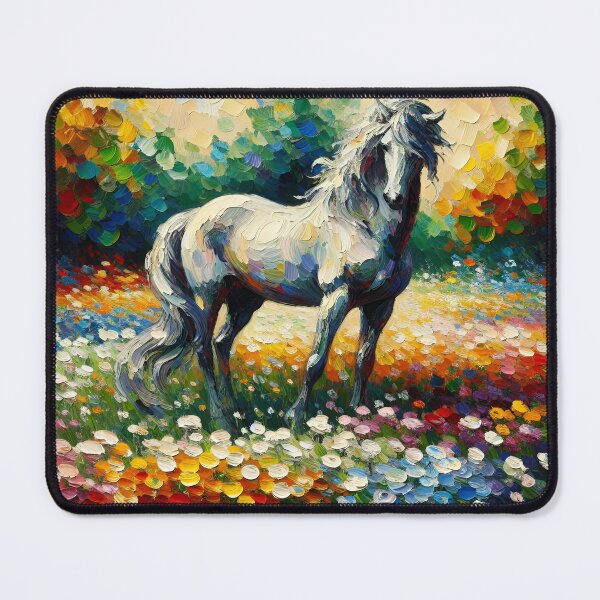 Item preview, Horse in a flower meadow designed and sold by Pferde-Fanshop.