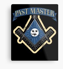 Freemason Past Master Tshirt Freemason Masonic Metal Print