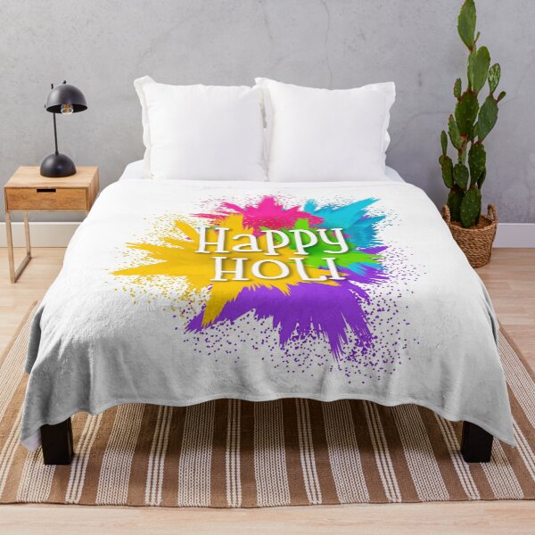 Item preview, HAPPY HOLI festival of colours light colourful paint gulal designed and sold by w1ckerman.