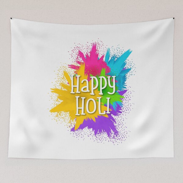 Item preview, HAPPY HOLI festival of colours light colourful paint gulal designed and sold by w1ckerman.
