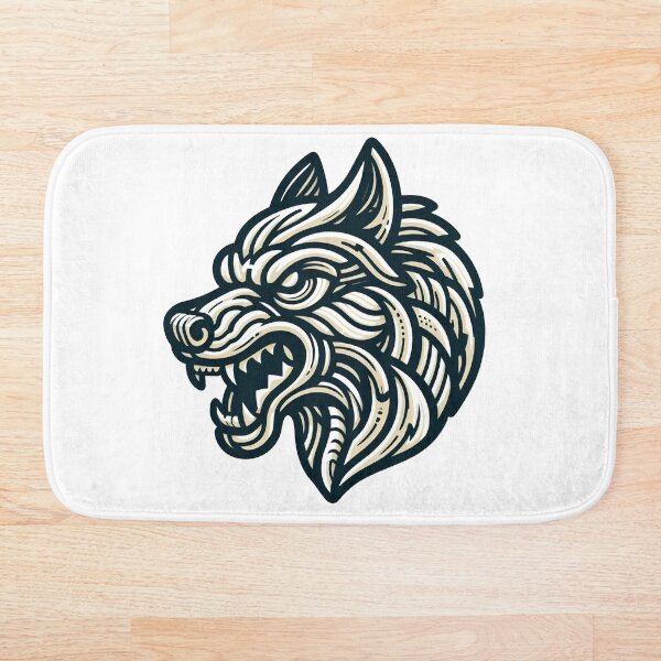 Item preview, Doodle Style Awesome Wolf Face designed and sold by SimpleP.