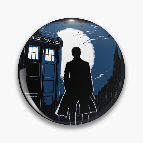Item preview, Police Phone Box at Midnight designed and sold by NianderQuinn.