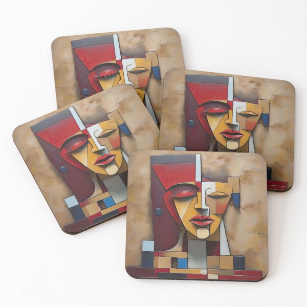 Item preview, Cubist Synthesis:  A Study in AI Portraiture - 8 designed and sold by TheCrownIsMine.