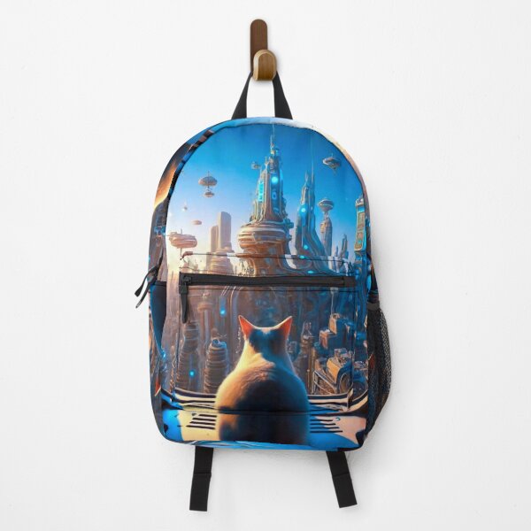 Item preview, Cat in a futuristic city designed and sold by M-Y-A-R-T-.